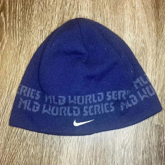 Unisex Nike Blue MLB World Series Beanie Cap - OS - Picture 1 of 5